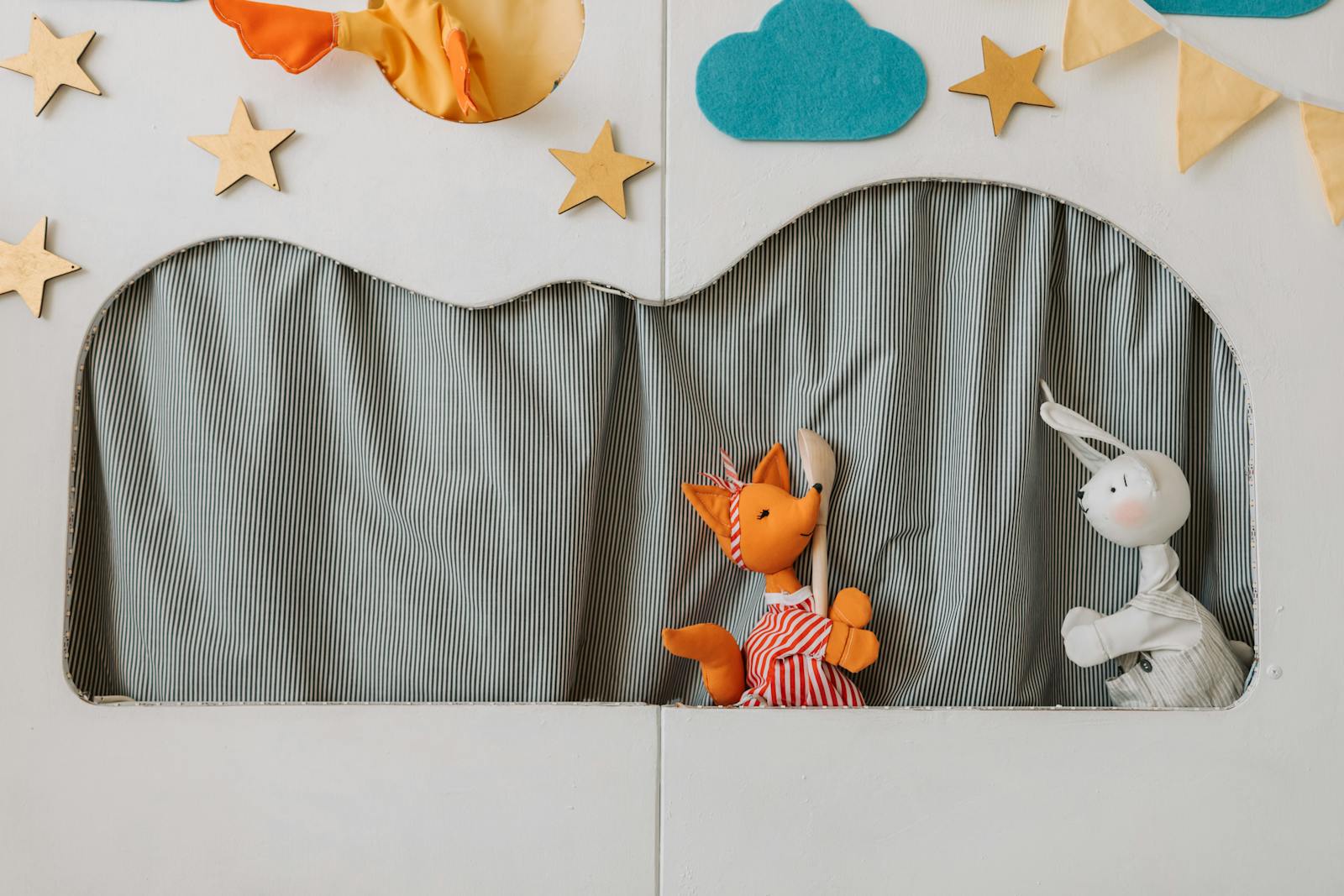 Close-Up Shot of a Puppet Show